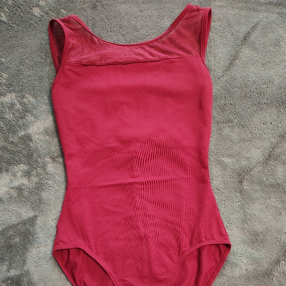 So Danca Woman's High Neck Leotard - Burgundy - Ballet Leotard - M
